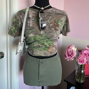 Vintage Camo Shirt and Cargo Skirt
